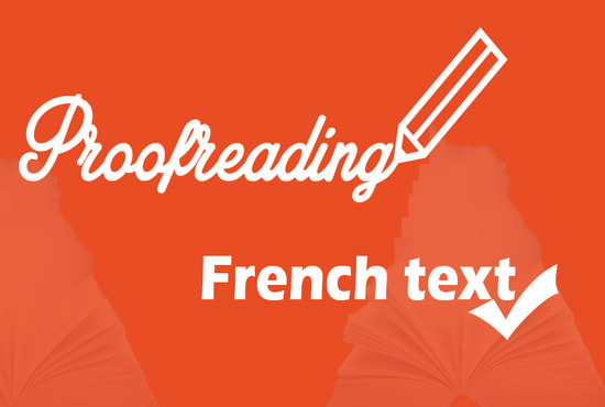 proofread and edit your french text