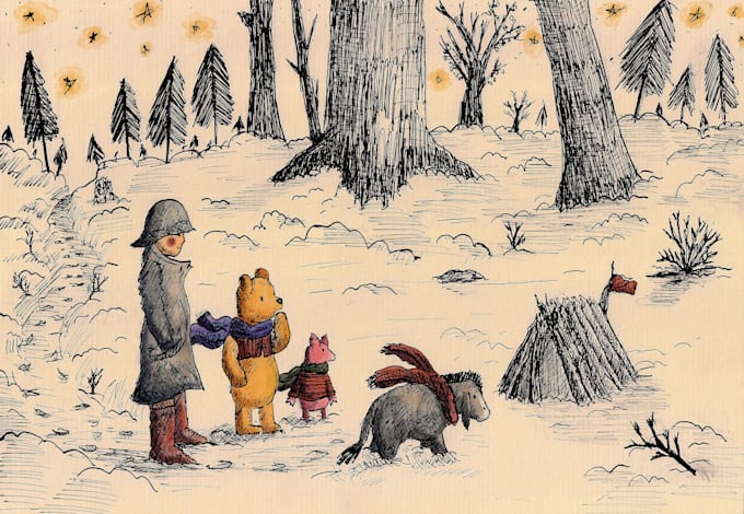 draw vintage children story book illustration for you