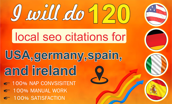 do 100 local citations for USA, germany, spain and ireland