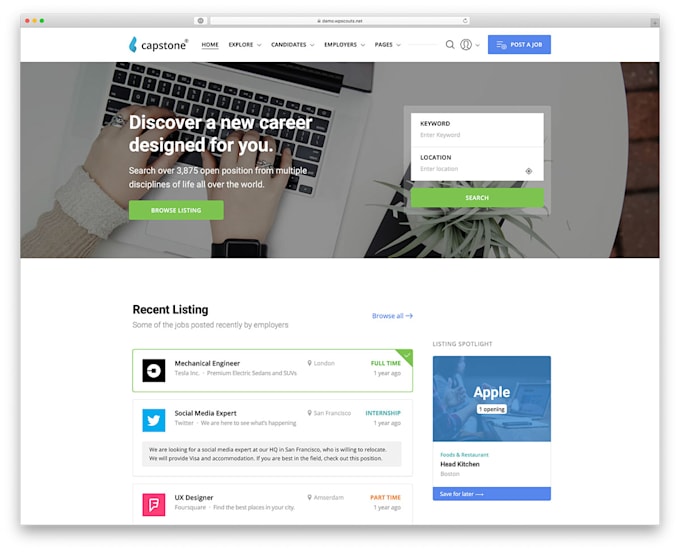 design elegant business directory website