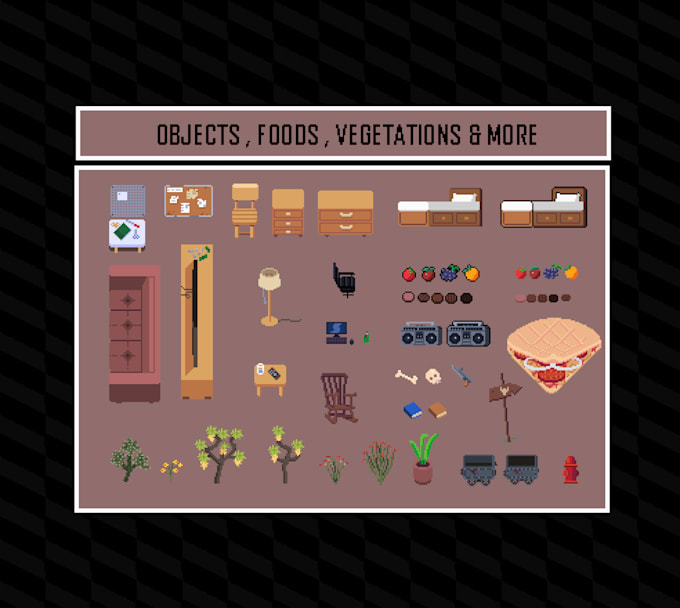 create pixel art assets for you