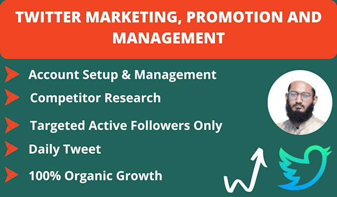 do twitter marketing as a manager to get organic growth