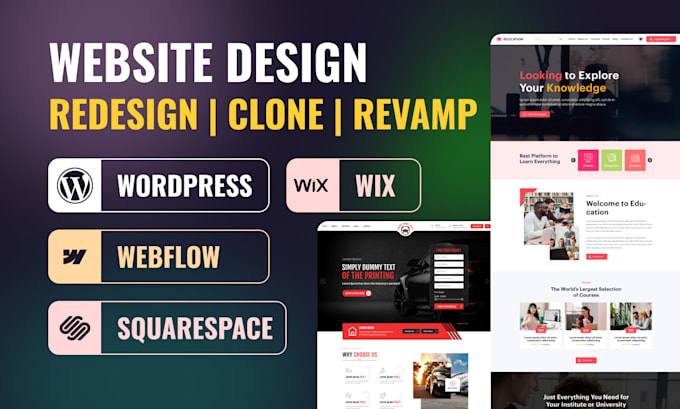 expert cms developer, wordpress, webflow and squarespace specialist