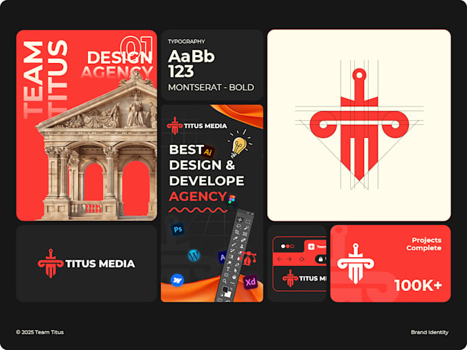 design brand style guide and minimalist business logo design