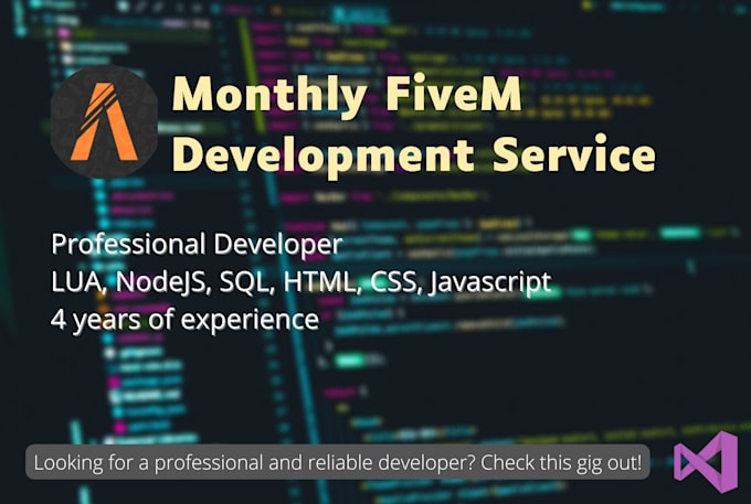 be fivem monthly developer