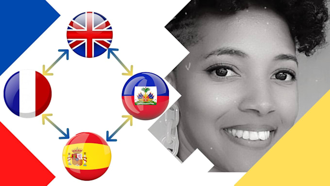 translate haitian creole, french, spanish, english