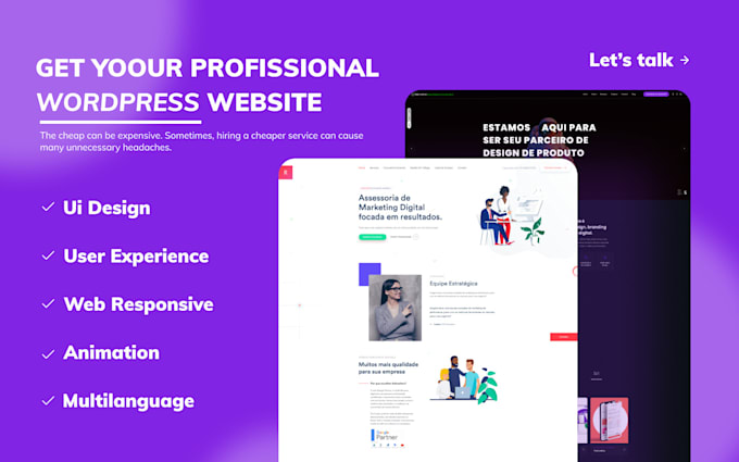 create incrible wordpress website with ui and ux design