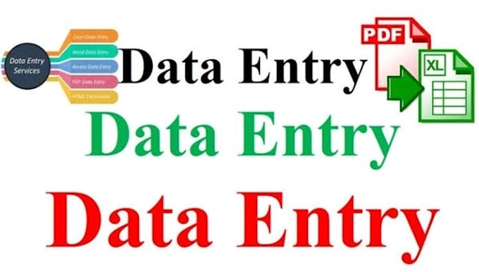 do data entry in excel spreadsheet and in word file