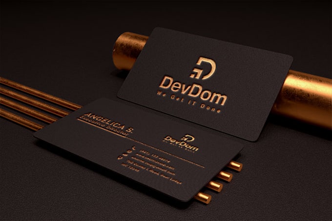 design business card, thank you card