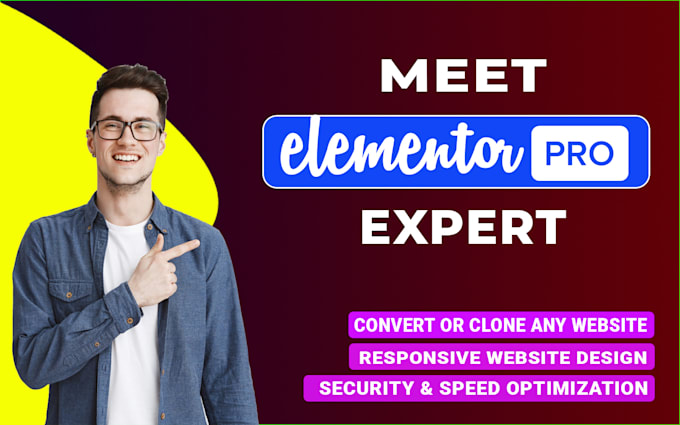 develop and design wordpress website with elementor pro