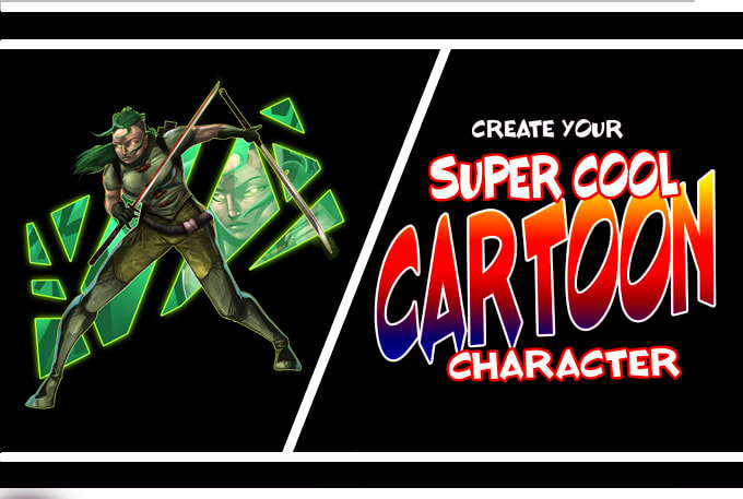 design characters for comics, mascots, businesses
