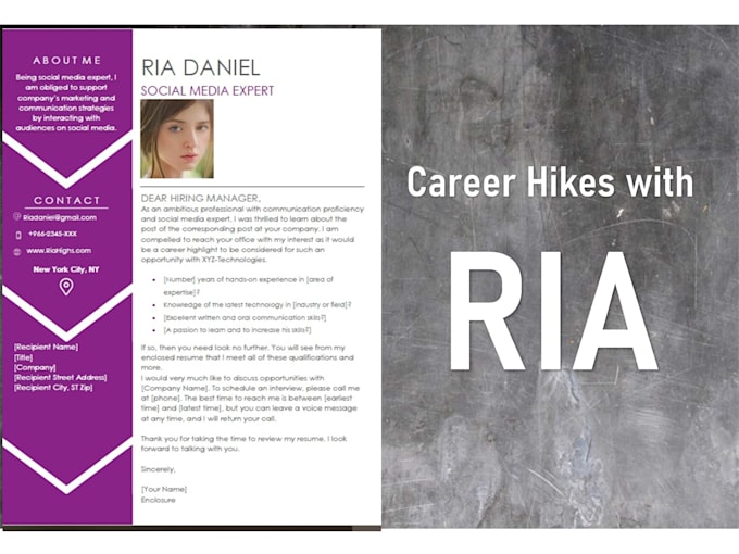 write and enhance cv, resume, linkedin, cover letter