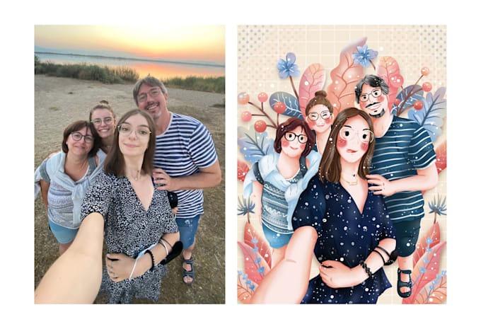turn your family memories into a stunning portrait