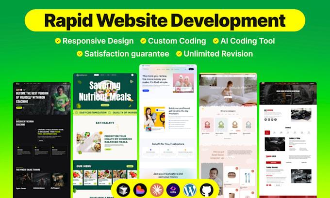 design modern mobile friendly static website
