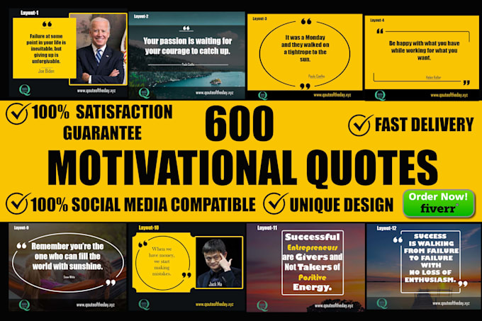 make 150 inspirational images quotes for any social media