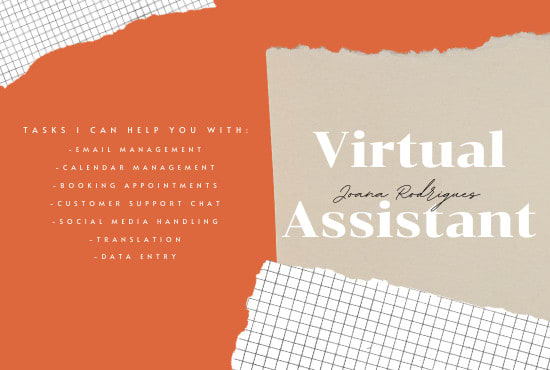 Be your virtual assistant by Joanamrodrigue Fiverr