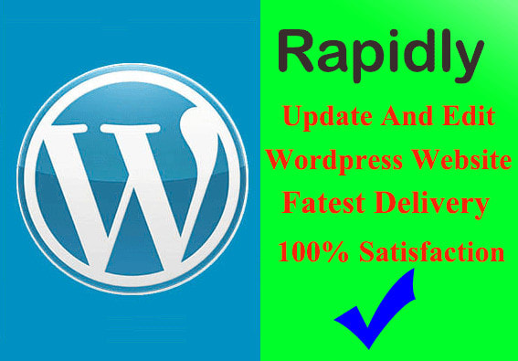 edit wordpress website or update wordpress website rapidly