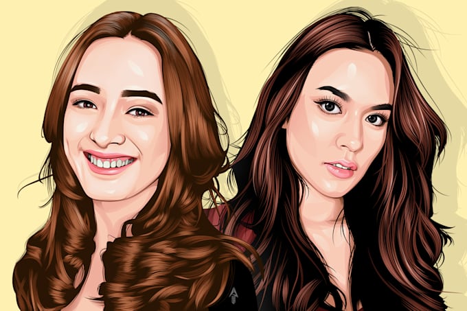 make cartoon portrait in 24 hour for you