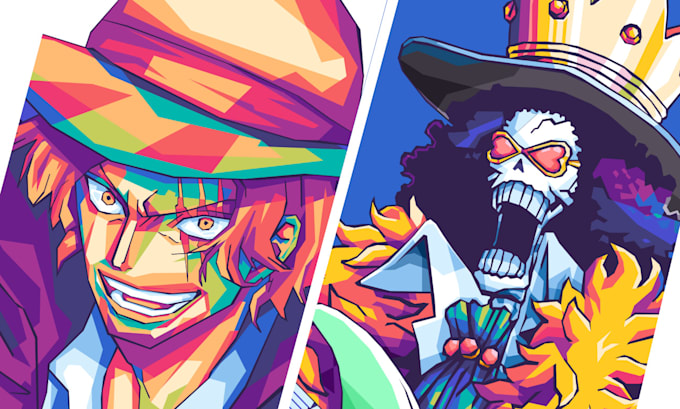 create wpap of anime
