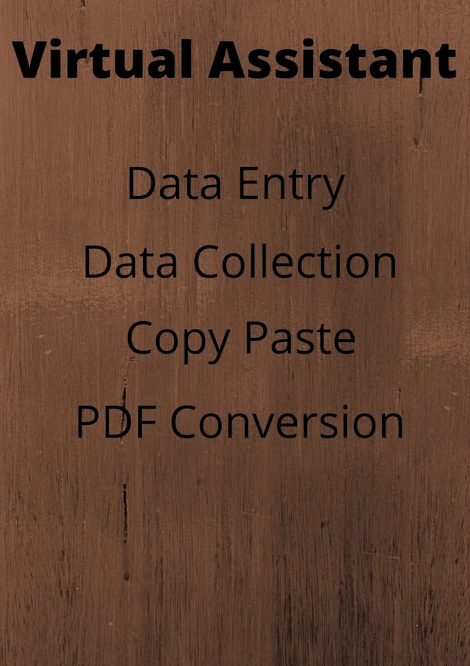 be your virtual assitant for data entry jobs