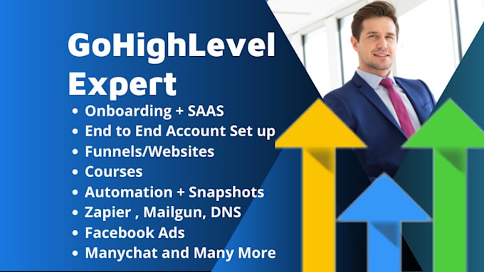 Set up marketing automation and funnel in gohighlevel and clickfunnels ...