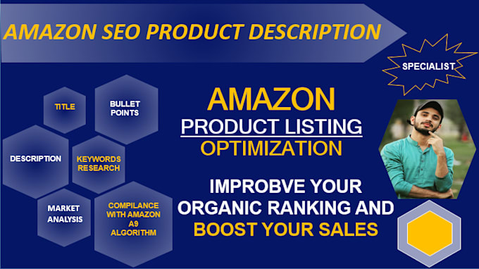 do SEO amazon product listing optimization, amazon listing description