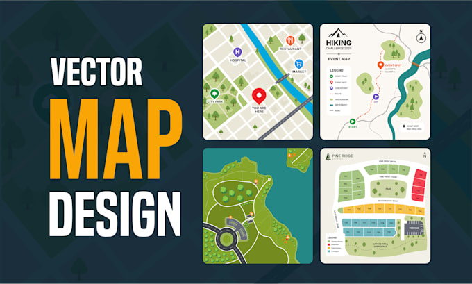 do vector map illustration, site maps and event maps