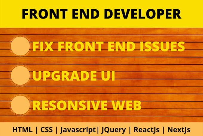 fix html, css, javascript and react bugs