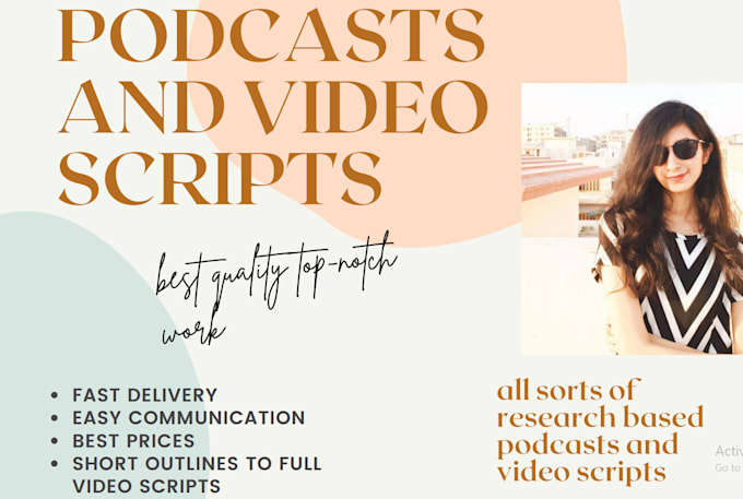 write podcast scripts for youtube