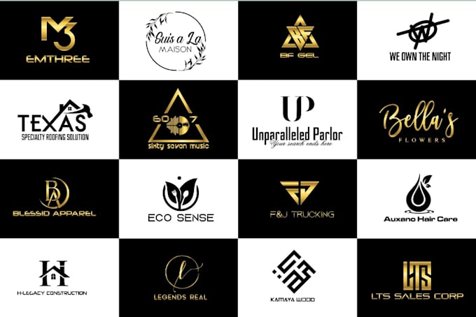 create modern minimalist and luxury logo design