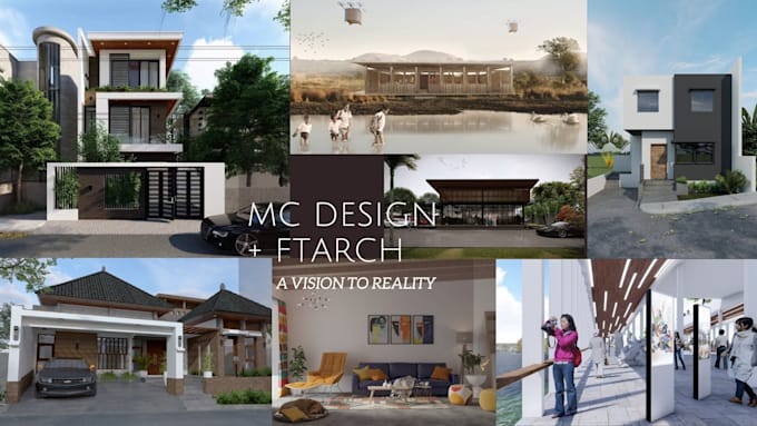 Make realistic 3d model and render for architectural project