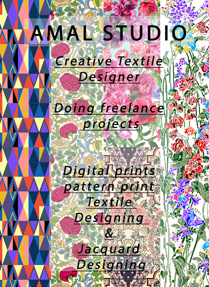 Create all type of digital prints and surface pattern designs by