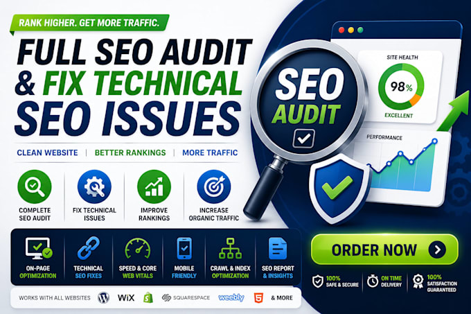 do full SEO audit and fix technical issue of wordpress