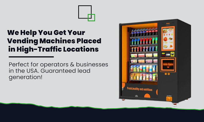 place your vending machine and atm machine via cold calling