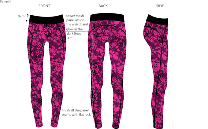 design your legging cads