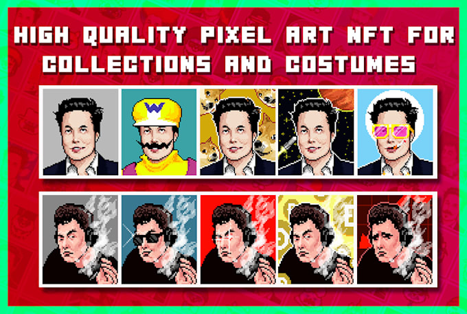 create the best selling high quality pixel art nft for you