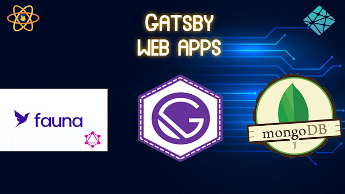 build react js, next js, gatsby, vue js, node js, django web app