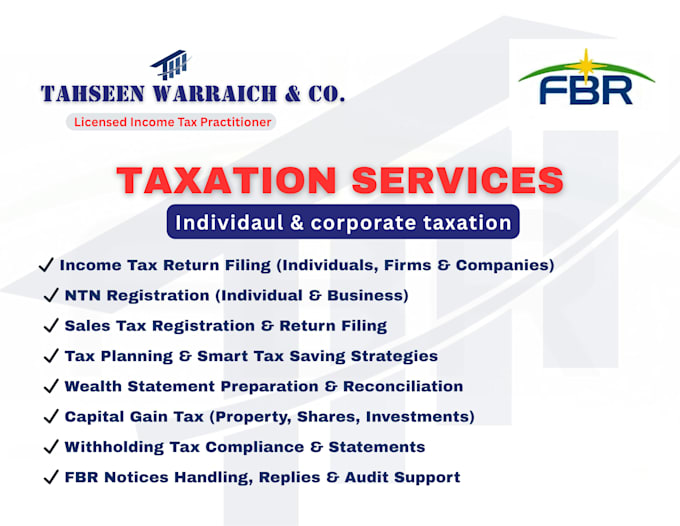 provide personal tax, corporate tax, and financial services