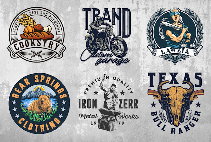 design great vintage retro logo