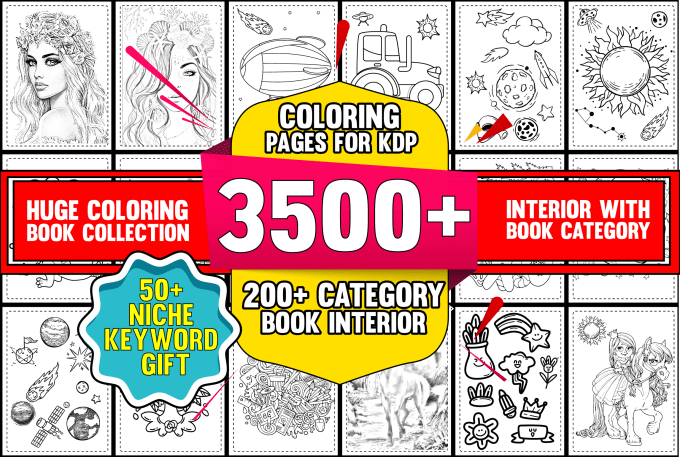 Download Deliver More Than 3500 Coloring Pages Bundle For Amazon Kdp By Kdpqueen Fiverr