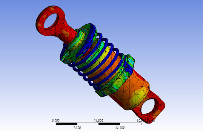 do structural and stress analysis using ansys fea