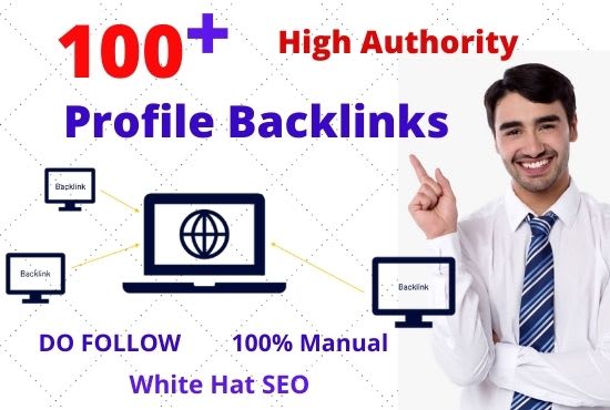 do 150 high authority profile backlinks for your websites