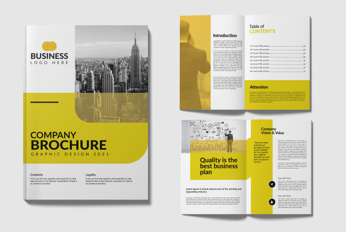 Design a corporate brochure, company profile, business proposal, annual ...
