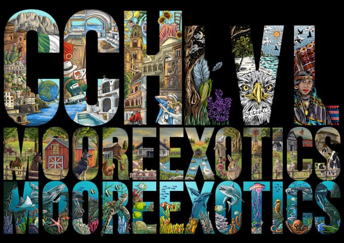 create illustration typography design
