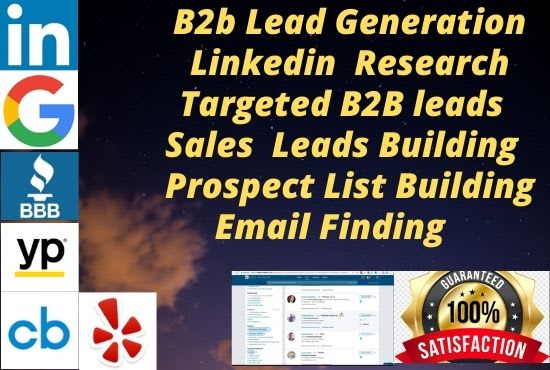 b2b lead generation, email list building, sales lead builder