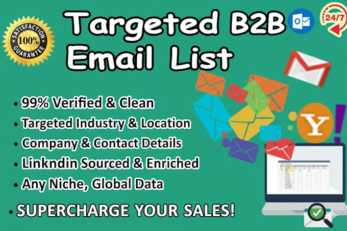 provide targeted b2b lead generation and verified email lists for any industry