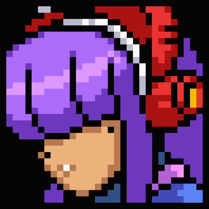 create custom mega man style pixel art portraits