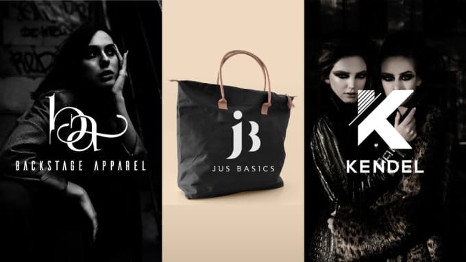 modern fashion logo with copyrights
