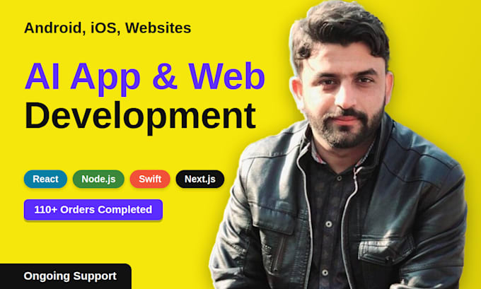 develop ai website, ai chatbot, mobile app, saas and mvp