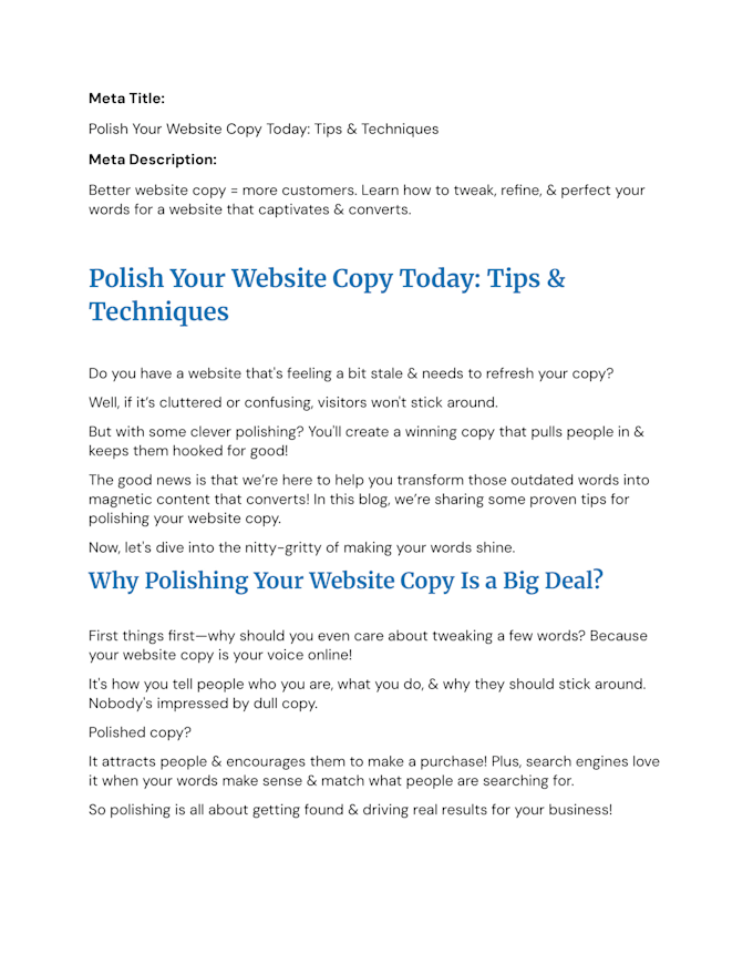 write SEO friendly blog posts and articles for you